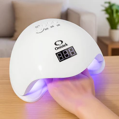 Secador de Unhas LED UV 48W Portátil Bivolt Cura Rápida para Esmalte Gel e Fortalecedor