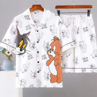 Pijamas masculinos verão fino Shorts de manga curta puro algodão adolescente estudantes casuais podem usar fora ternos d