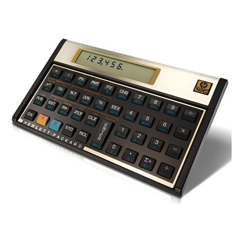 Calculadora Financeira Hp 12c Gold Dourado Original display lcd 120 funções