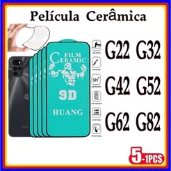 Película de Cerâmica 9d Gel Hidrogel Flexível Moto G22 G32 G42 G52 G62 G82