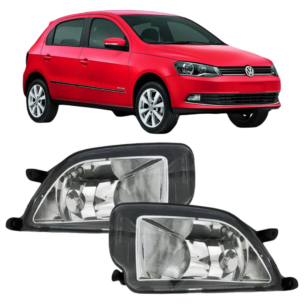 PAR FAROL MILHA VOLKSWAGEN GOL G6 2012 2013 2014 2015 2016 em Oferta na Shopee