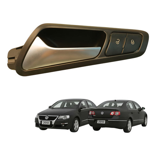 Maçaneta Interna Porta Dianteira Esquerda Vw Passat B6 2010 - Preto - Dianteira