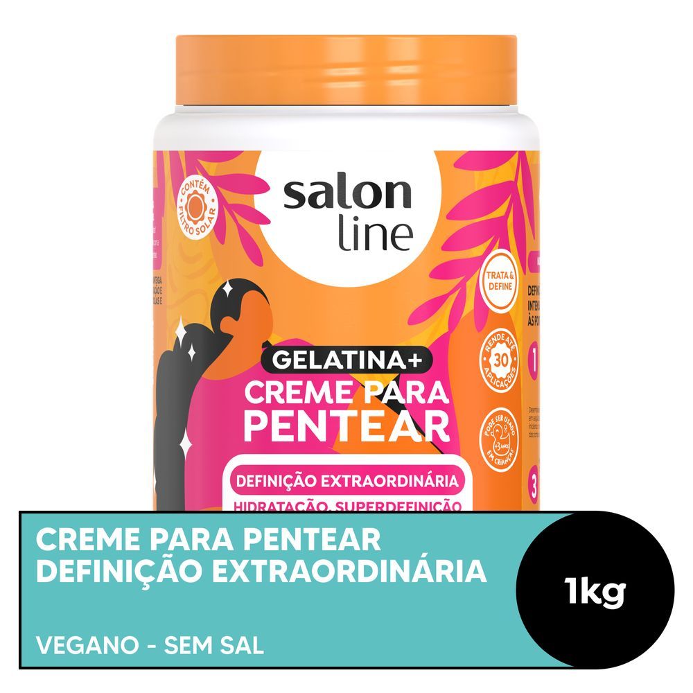 Creme para Pentear Definição Extraordinária Salon Line 1kg em Oferta na Shopee