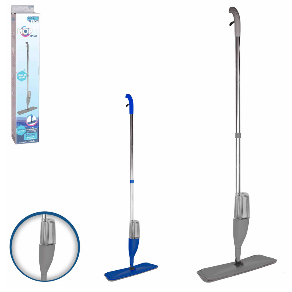 Mop Spray Rodo Mágico e Reservatório Pano Microfibra 300ml