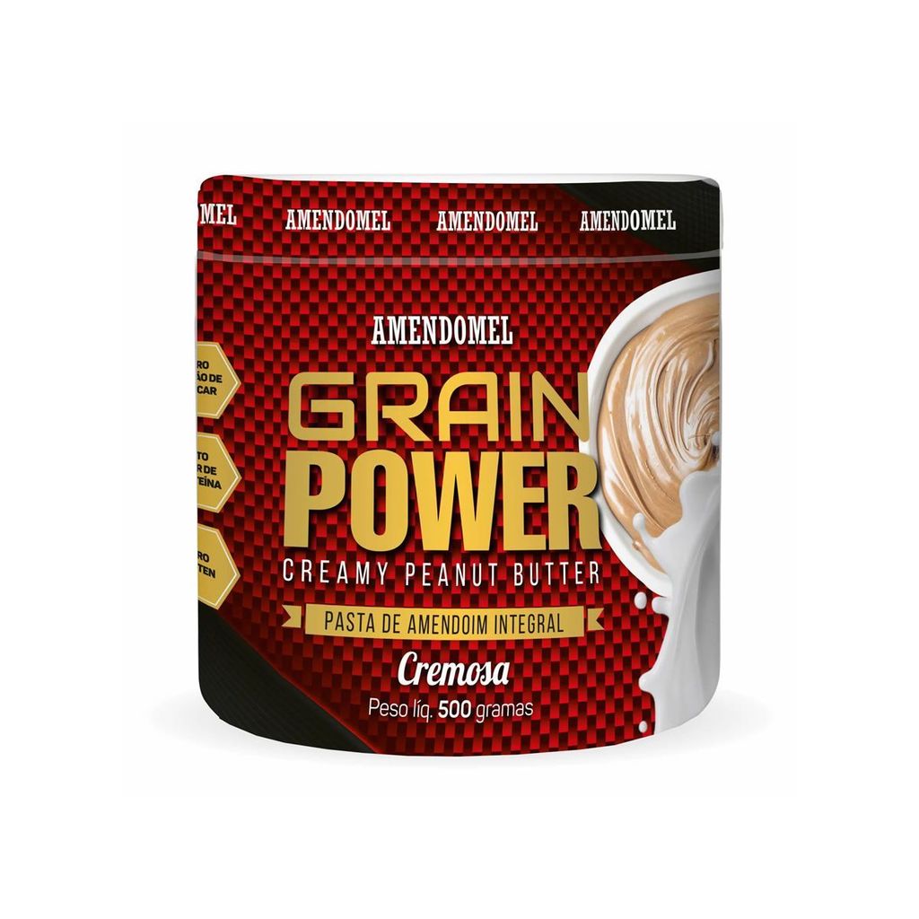 Pasta de Amendoim - 500g Integral - AmendoMel em Oferta na Shopee