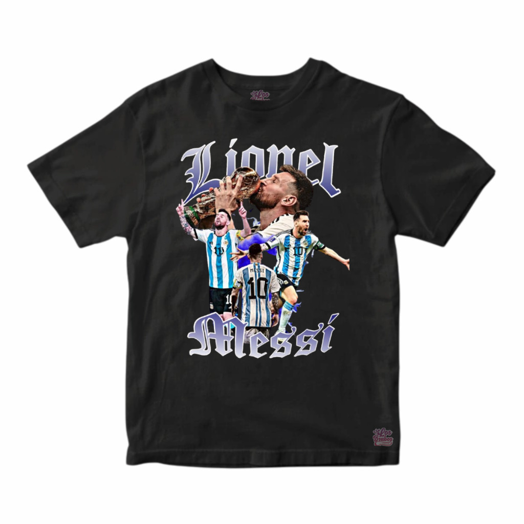 Camiseta Lionel Messi Copa Do Mundo Fifa Camisa Algodao Premium
