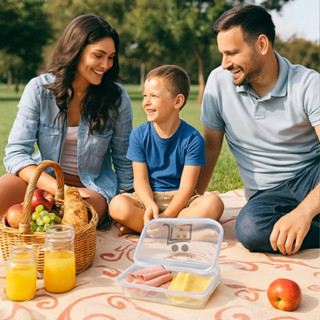 Porta Frios Com Tampa Hermetica E Divisoria Escorredor Anti Odor LigBrin em Oferta na Shopee