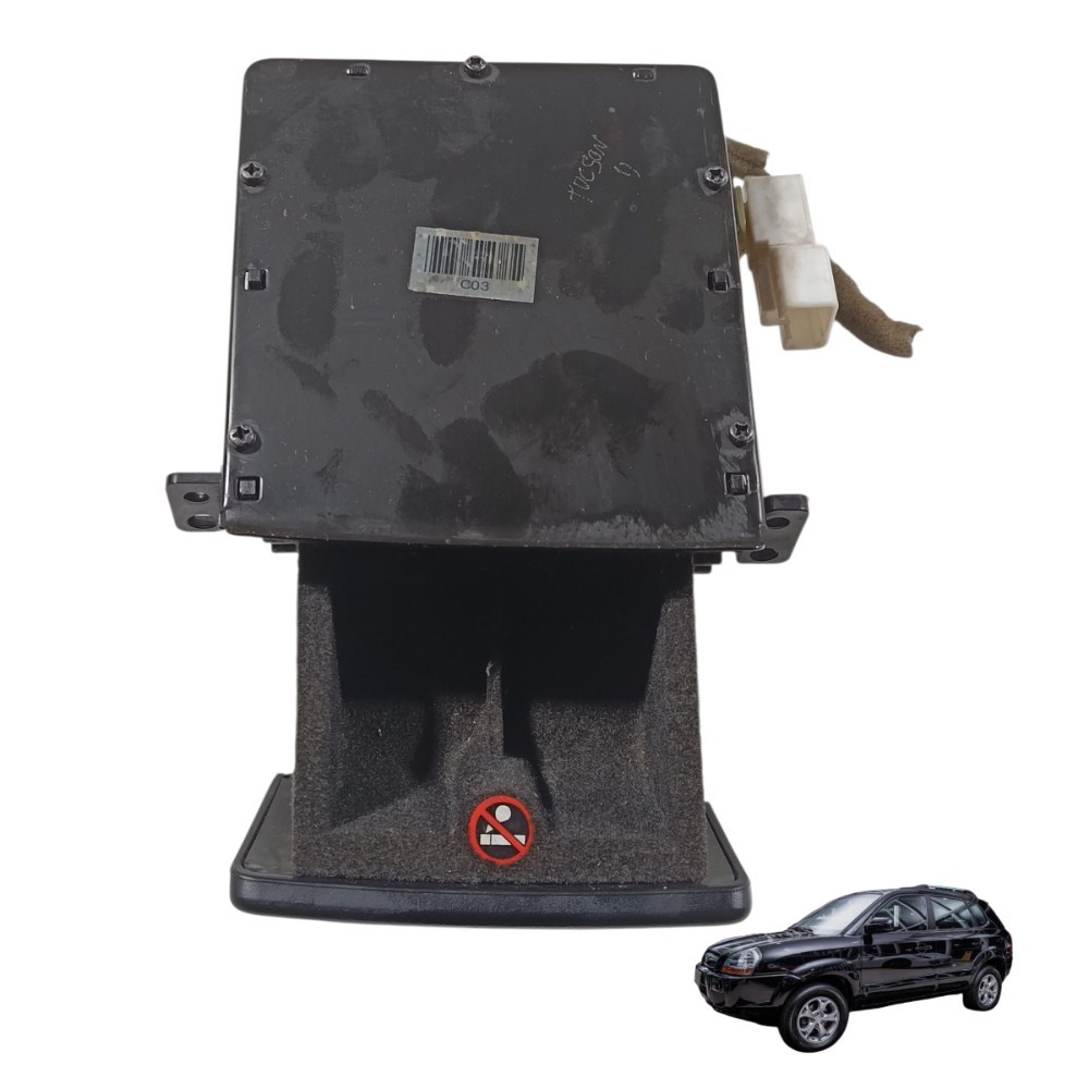 Porta Objetos Painel Central Hyundai Tucson 2007 A 2013 Preto