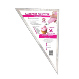 Saco Para Confeitar Pequeno 19cm X 31cm  - Mago 5 Unidades em Oferta na Shopee