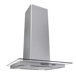 Coifa Ilha 60cm Vidro Reto Fogatti Inox 110V