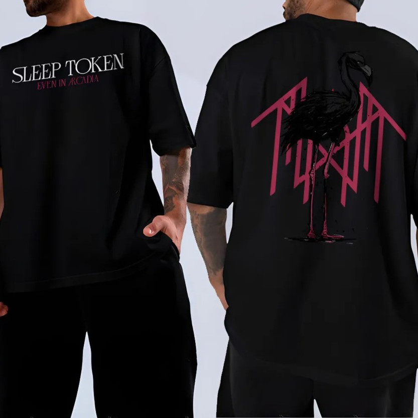 Camiseta Basica Algodao Sleep Token Quarto Álbum Crow Band