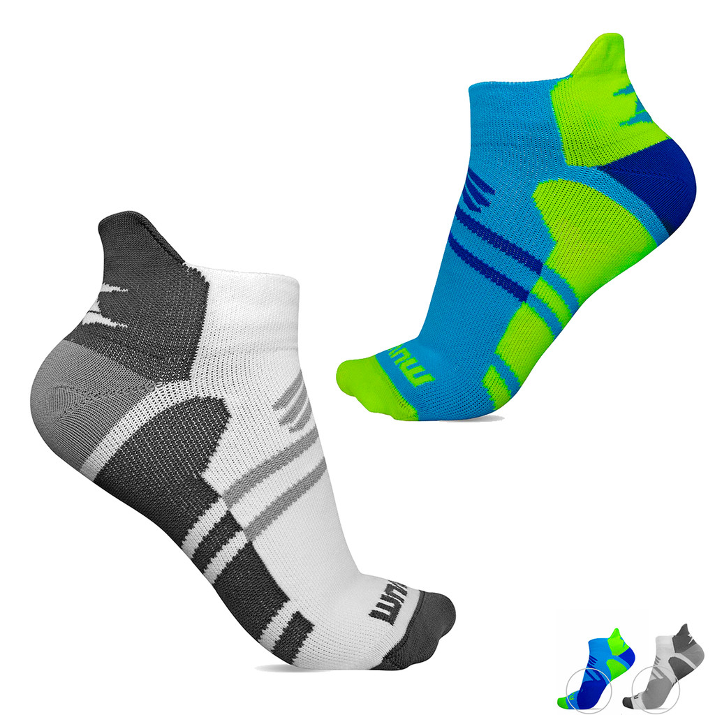 Meia de Compressão Esportiva Muvin Arrow Cano Curto Branco ou Azul Tamanho 34/39 para Corrida Caminhada Ciclismo e Trein em Oferta na Shopee