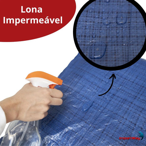 Detalhes do Lona Plástica Encerado Camping Construção Piscina Ihós 5X4