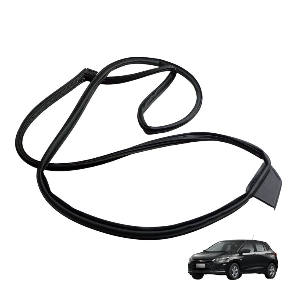 Borracha Porta Dianteira Esquerda Onix 2020 2021 2022 - Preto
