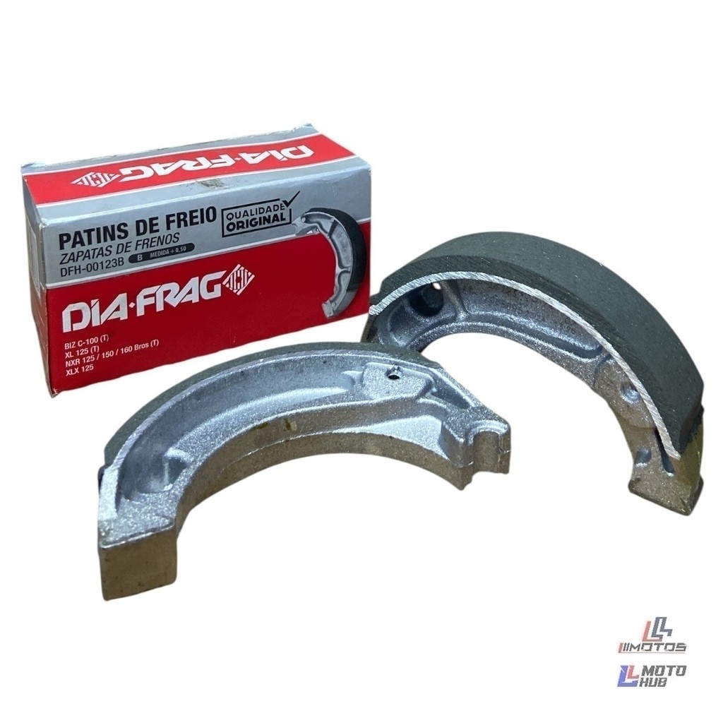 Patin De Freio Biz / Nxr125 / Nxr150 / Xl125 Dfh-00123b (+0.50) Diafrag