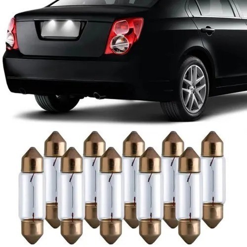 Kit 20 Lampadas C5W Torpedo 36mm 12v 5w SV8.5 - Rt0533 em Oferta na Shopee