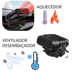 Mini Ar Condicionado Desembaçador Portatil Ventila Calor