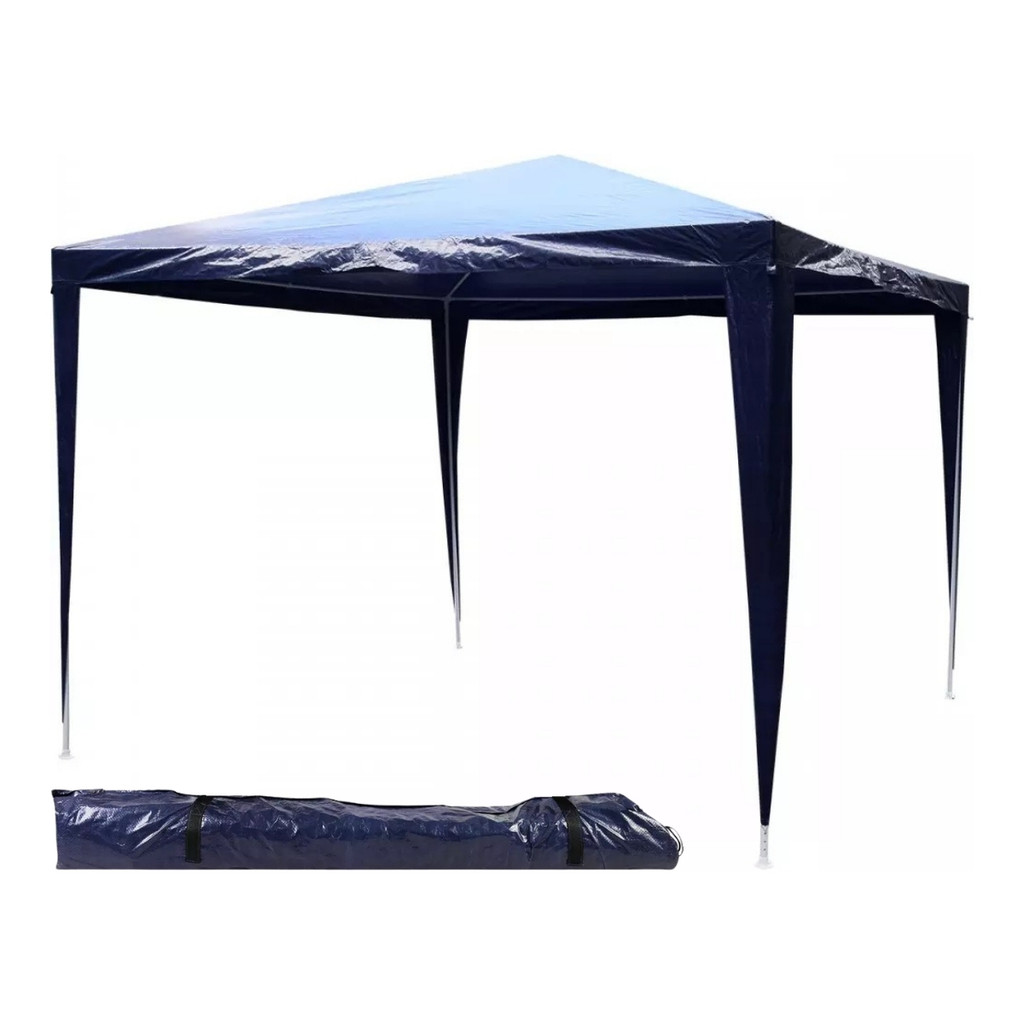 Tenda de Praia Gazebo Dobrável Tenda Impermeável Azul 3m x 3m x 2,5m Kala em Oferta na Shopee