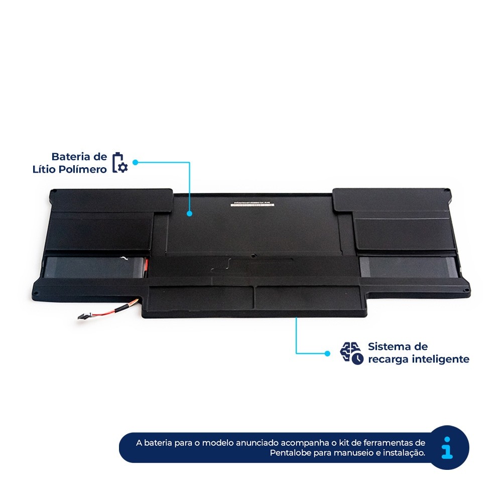 Detalhes do Bateria para Notebook Apple Macbook A1466 A1405 A1369 | 4800 mAh