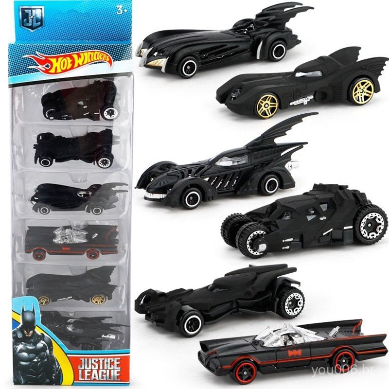 6 Unidades/Mini Batman Batmóvel Modelo de Carro Diecast