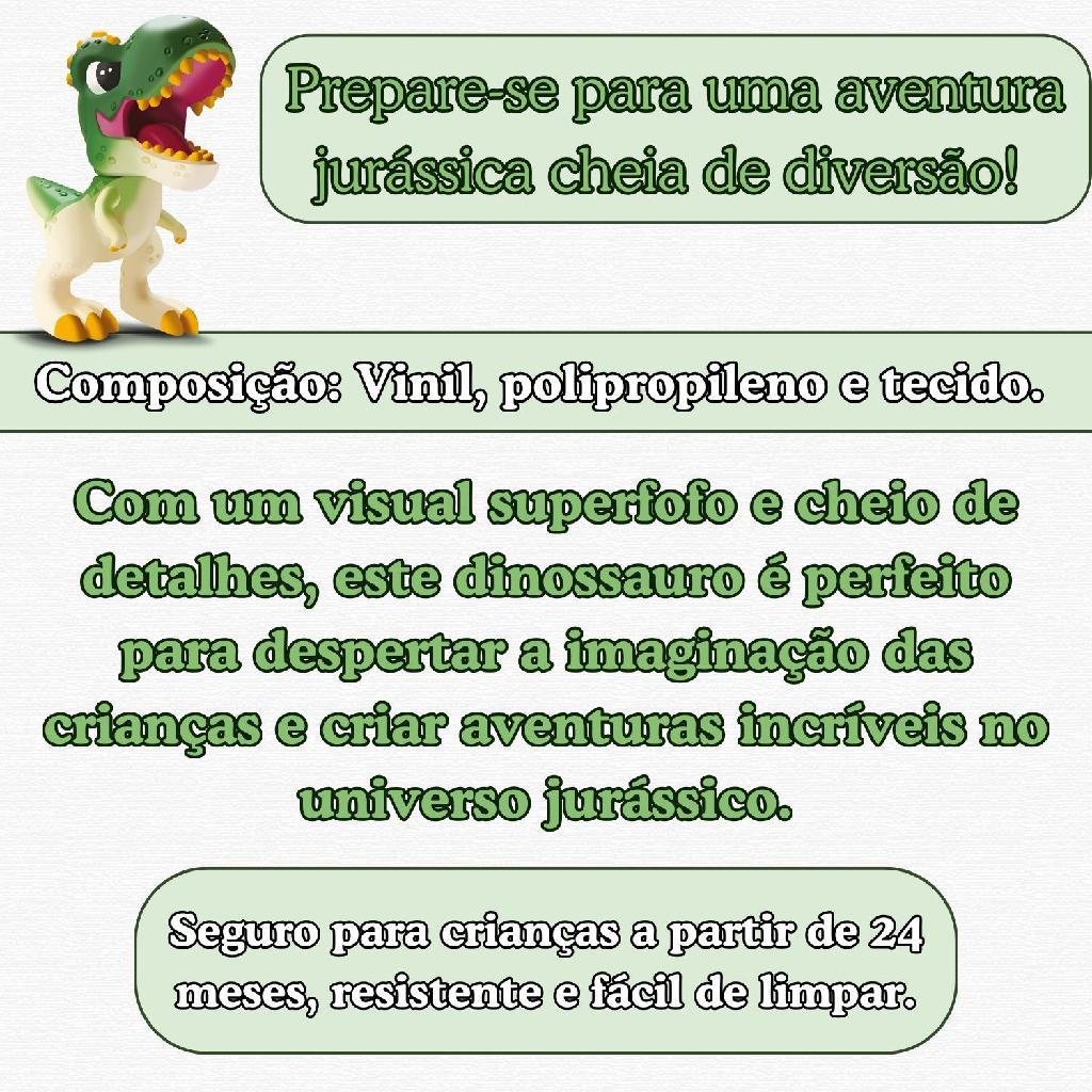 Boneco Baby T-Rex Dinossauro Bebê Super Macio - Bee Toys — imagem 2 de 2