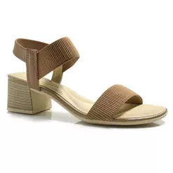 Sandália de Salto Bloco Feminina Comfortflex 24-56401
