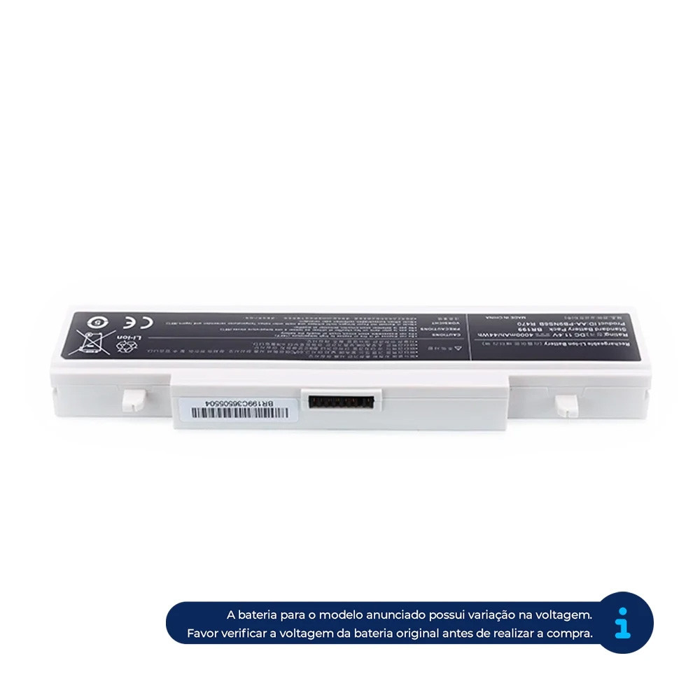 Bateria para Notebook Samsung Part Number AA-PL9NC6W - detalhe