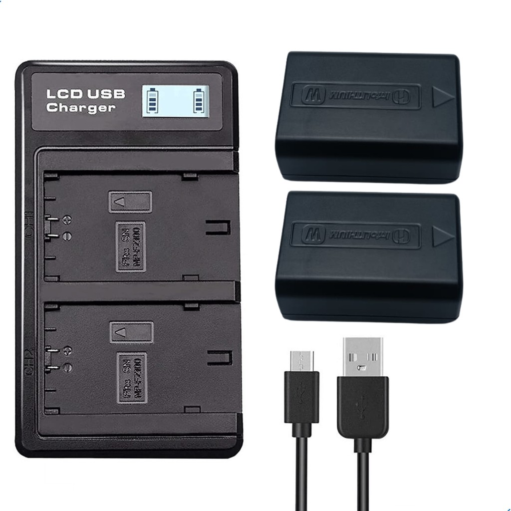 Kit 2 Baterias Np-fw50 e Carregador para sony A6500 A7 A6000