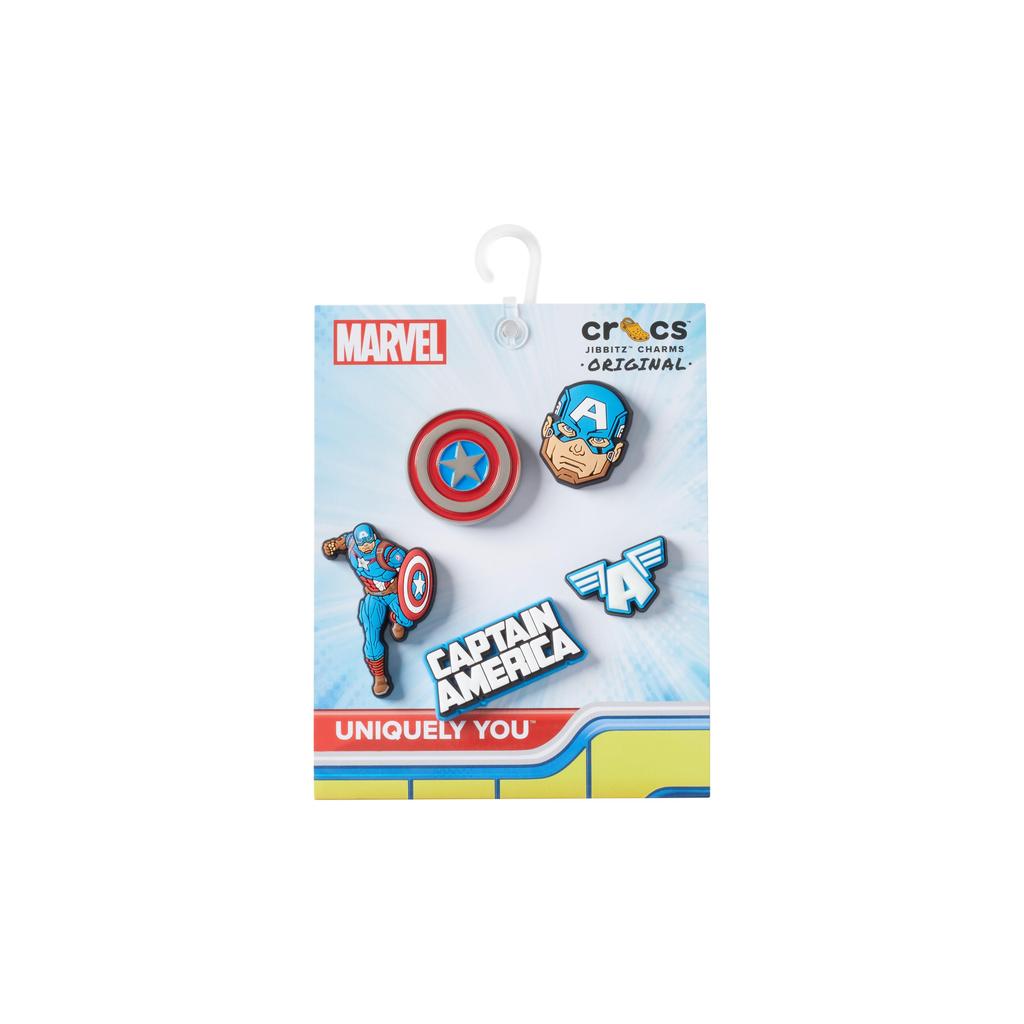 Detalhes do Jibbitz™ Capitão América Pack com 5 UNICO