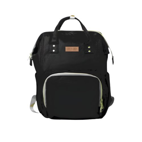 Mochila Maternidade Expansivel Organizada Resistente Confortavel Preta Grande