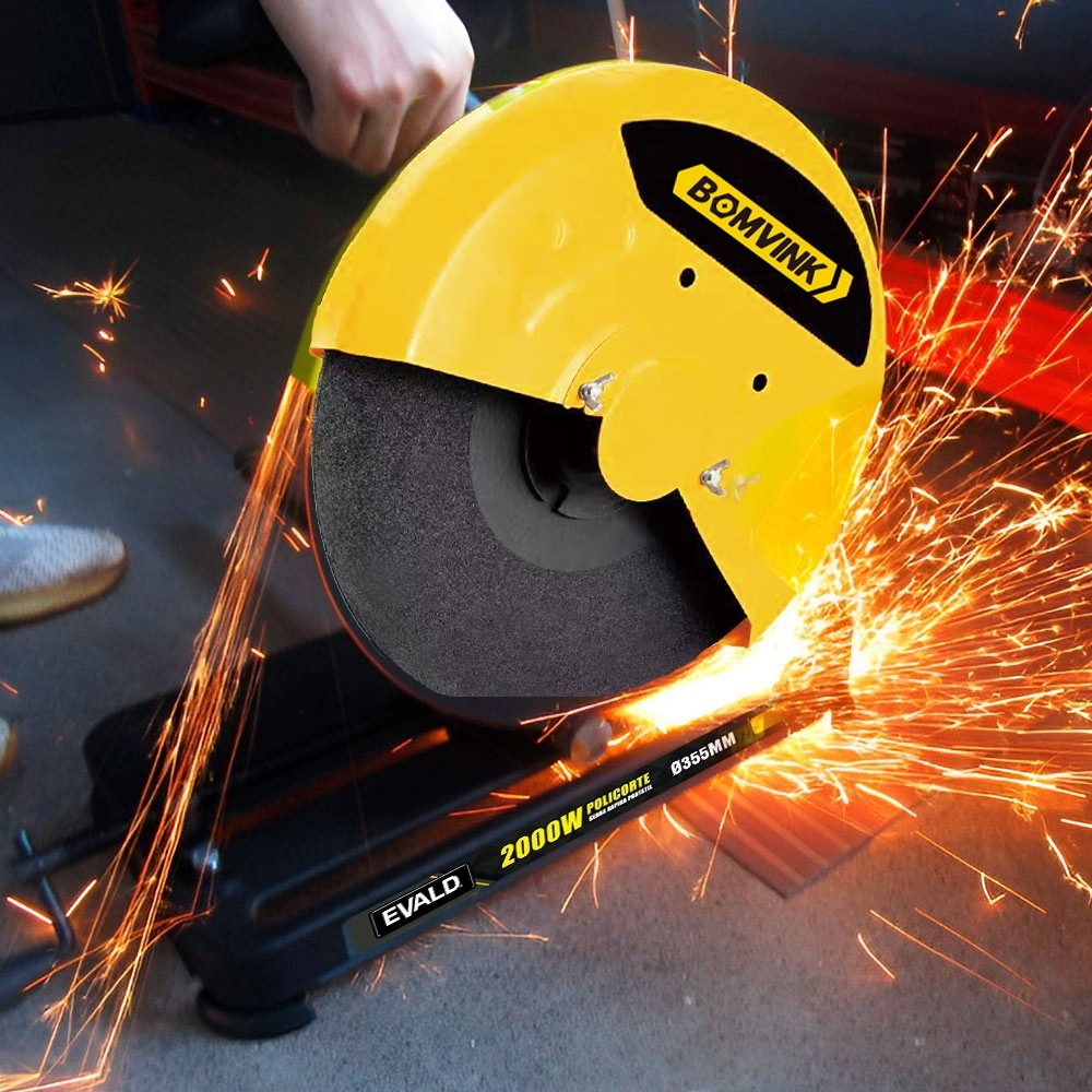 Serra de Corte Rápida Policorte  Profissional Serra Circular 2300W 110V 355MM 4100rpm 220V-2300W