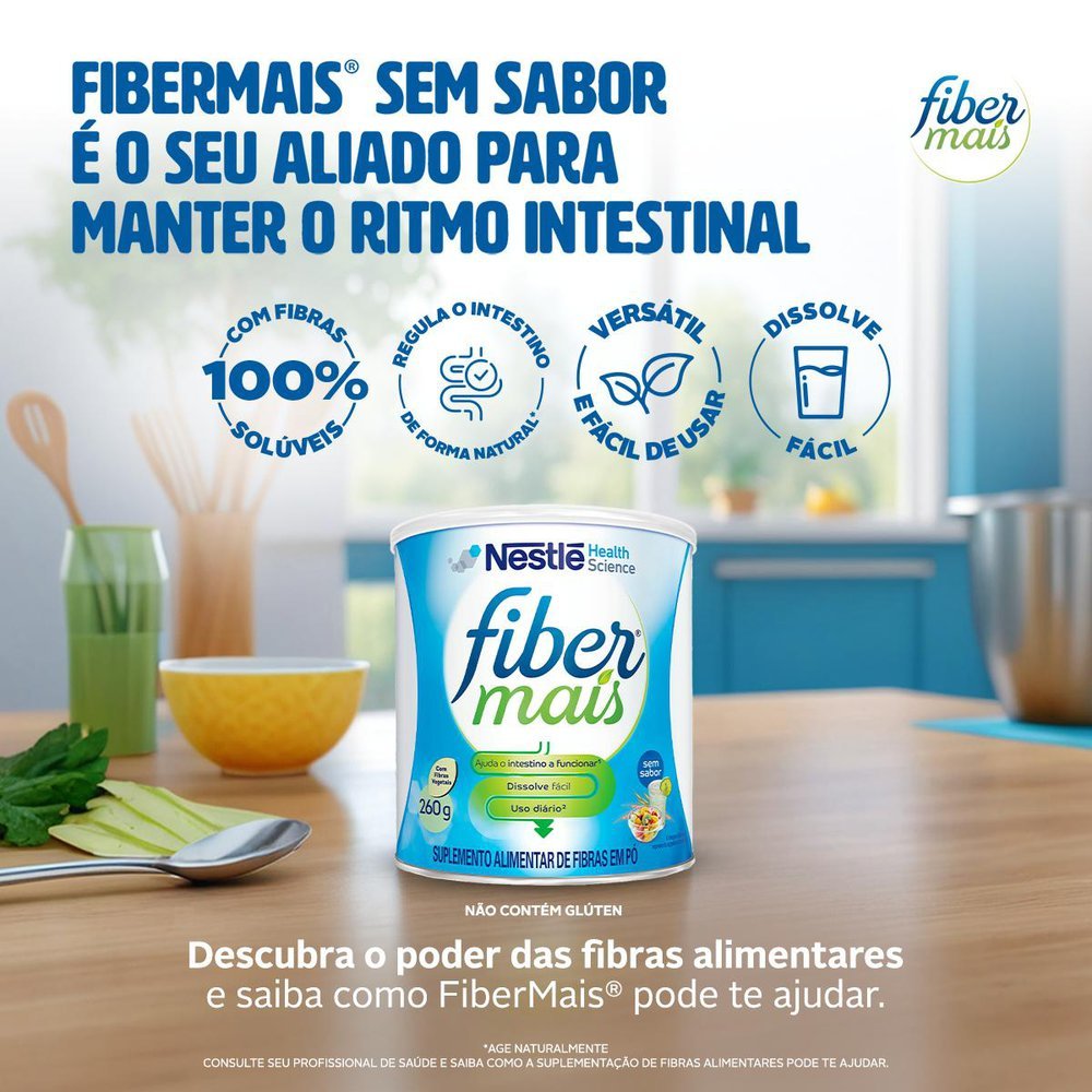 Detalhes do Fibras FiberMais Sem Sabor Suplemento Alimentar 260g