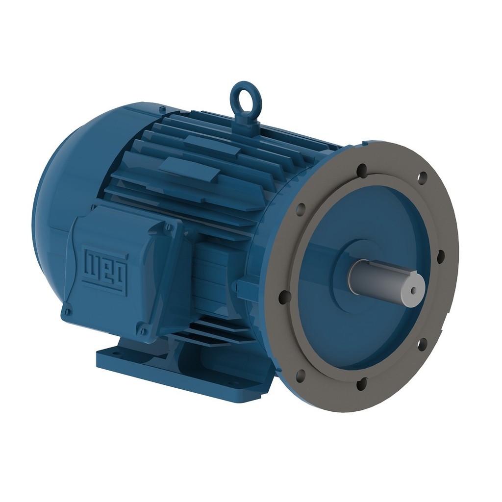 Motor Elétrico WEG W22 IR3 0.5 cv 4P 71 B35D Trifásico 220/380 V 60 Hz IP55 IC411 TFVE Flange e Pés