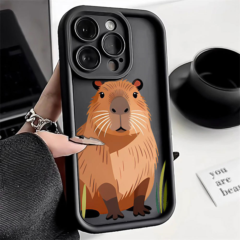 Capivara Silicone Anti-Impacto Capa Para Samsung Galaxy A06 A07 A05S A12 A13 A14 A15 A16 A17 A23 A32 A34 A36 4G