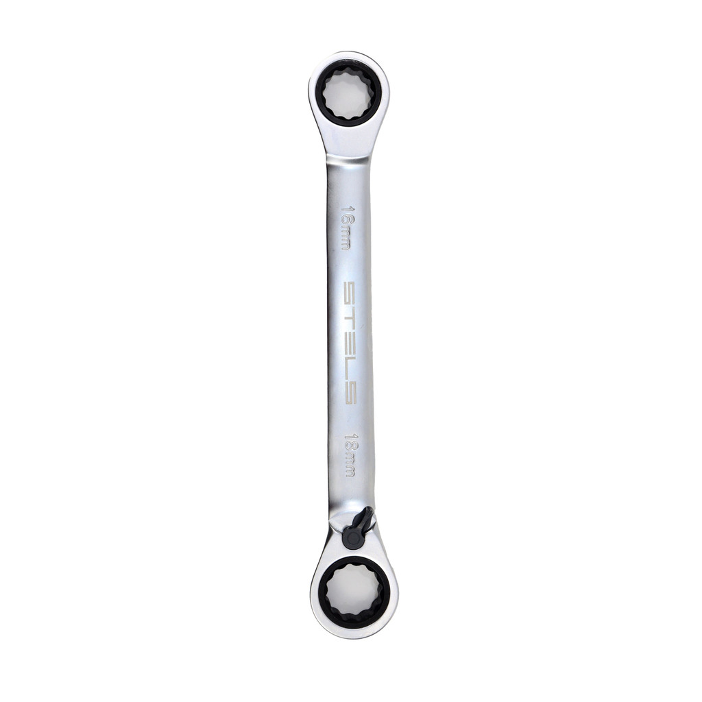 CHAVE ESTRELA COM CATRACA, CROMO VANADIO, 16-18MM, CROMADO, 1PC // STELS
