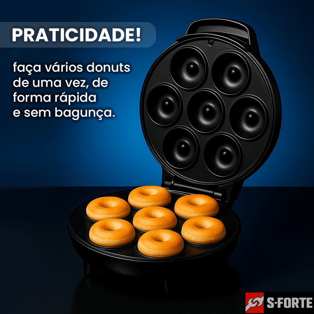 Mini Máquina De Fazer Donuts Rosquinhas 7 Furos 110v Eletrodomésticos Praticidade