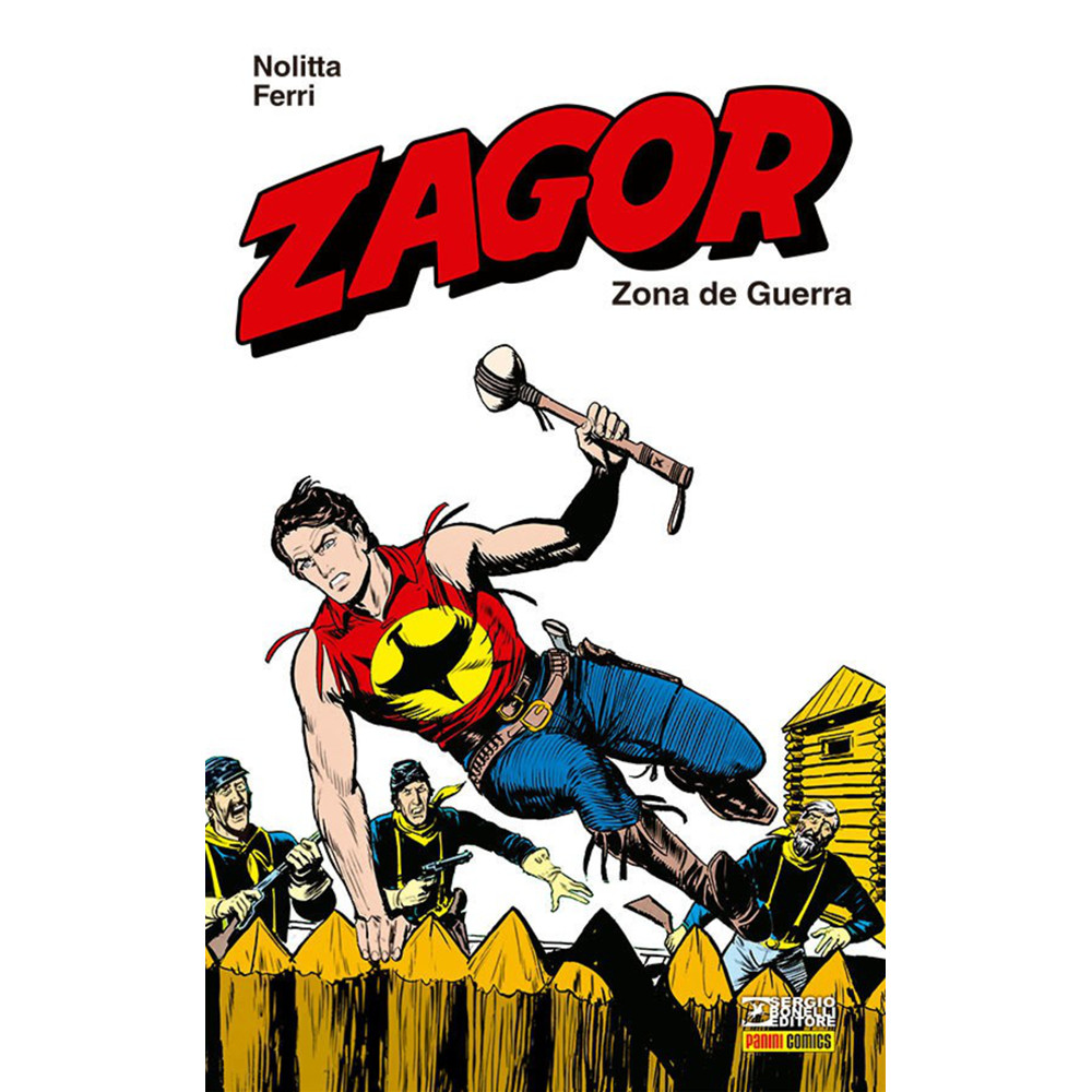 Capa do livro Comics - Zagor: Zona De Guerra! - por Guido Nolitta - Mythos Editora