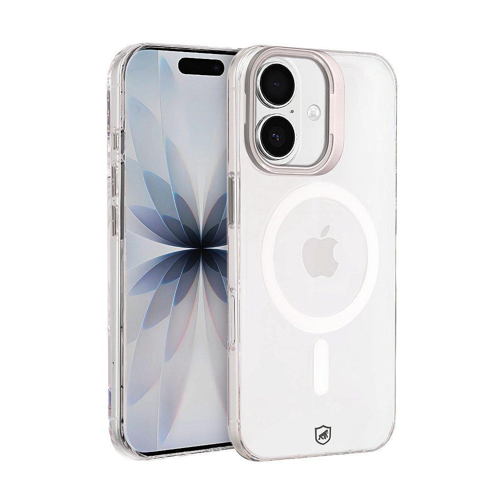 Capa case capinha para iPhone 17 - MagSafe Crystal Armor Stand - NÃO AMARELA - Gshield em Oferta na Shopee