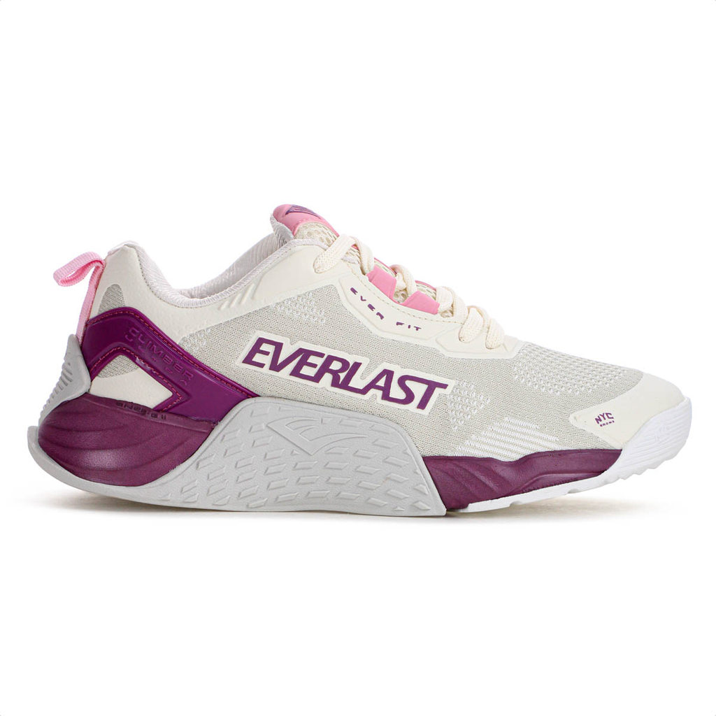 Tênis Everlast Climber Ultra Bege Roxo e Rosa - Feminino em Oferta na Shopee
