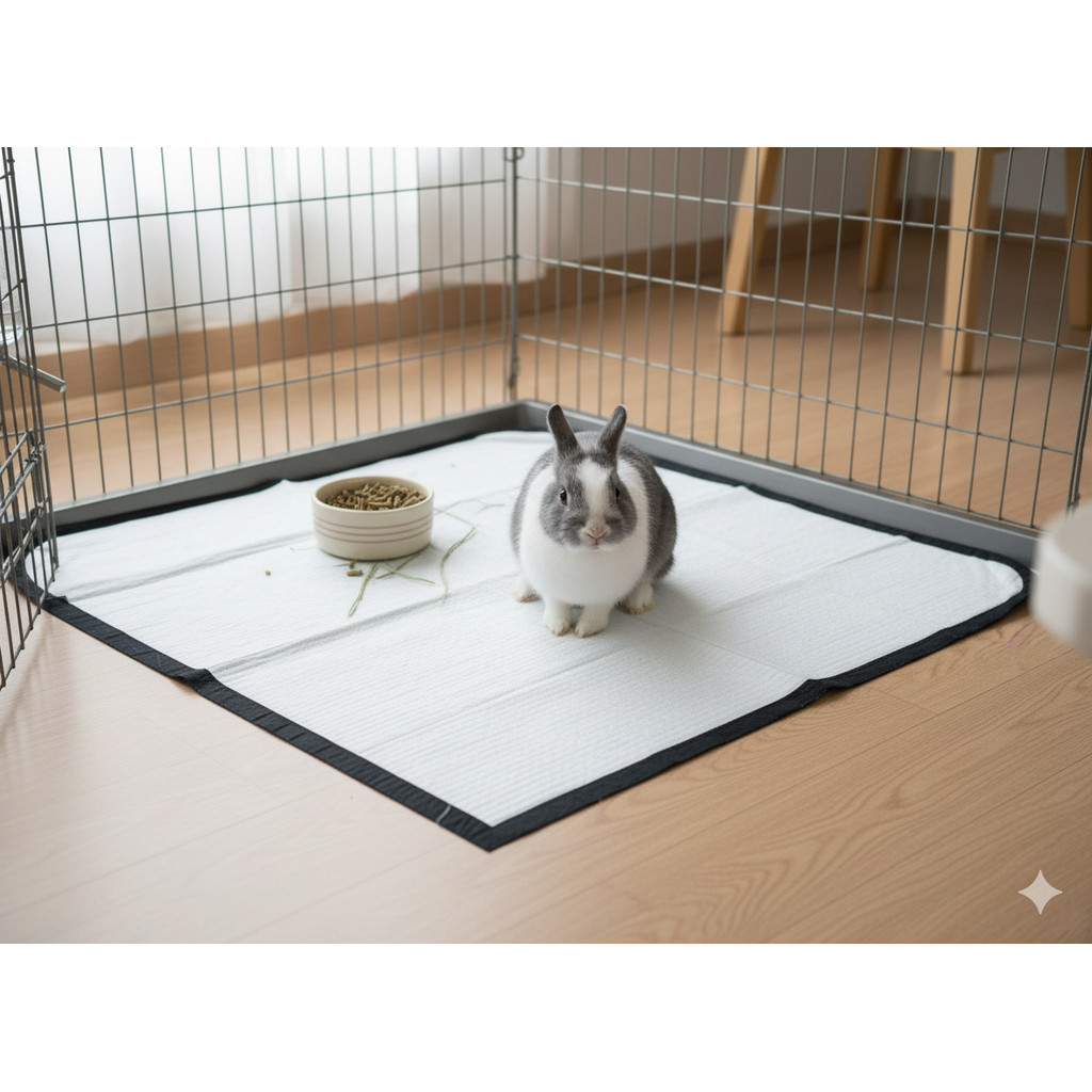 1 Tapete Higiênico Lavável  p/ Gaiola de Coelho – Base em lona Impermeável e Secagem Rápida em Oferta na Shopee