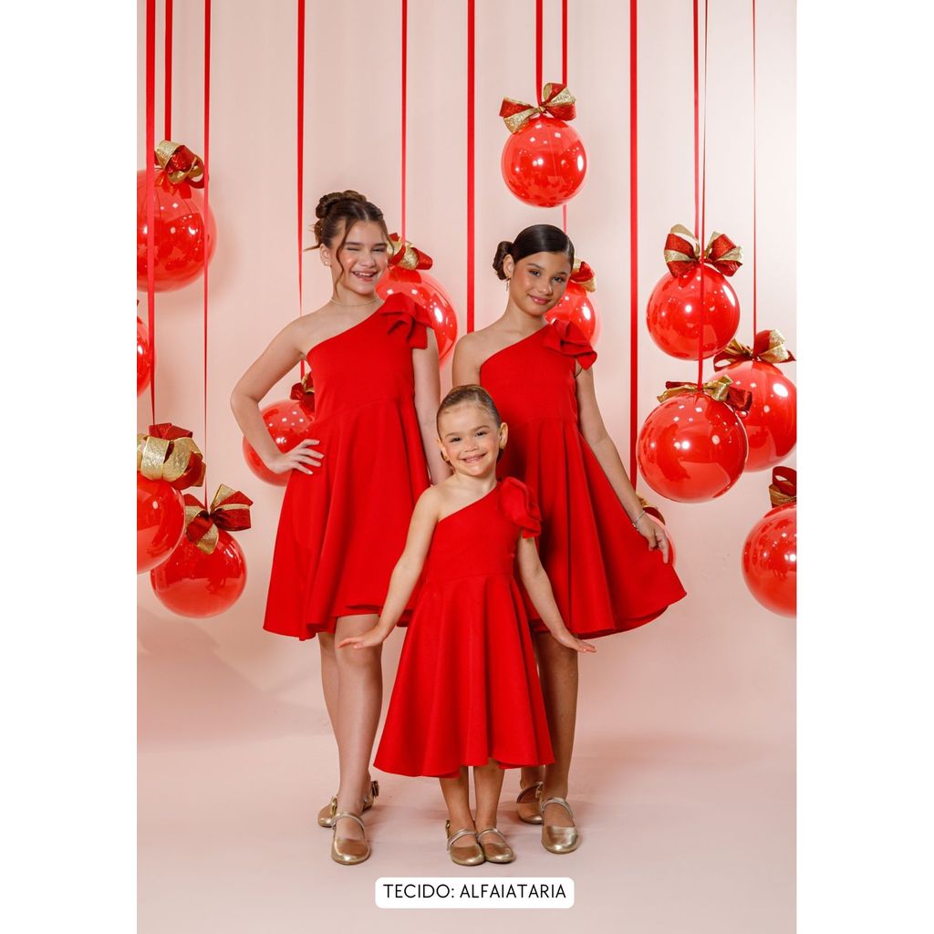 VESTIDO INFANTIL DARA LAÇO ALFAIATARIA