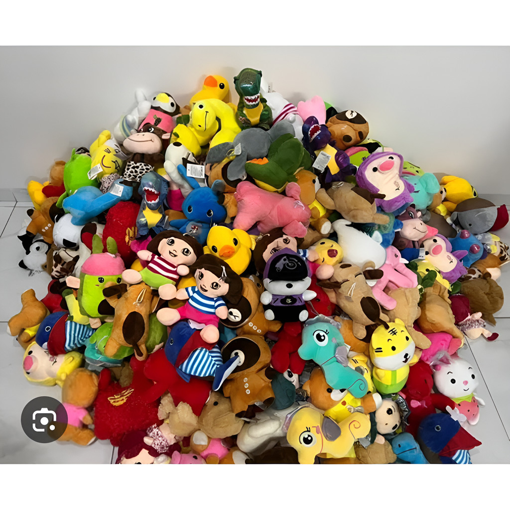 Kit Com 30 Pelúcias Sortidas Para Gruas - Preto, variedade de urso, maquina, urso de pelucia, kit, top personagem