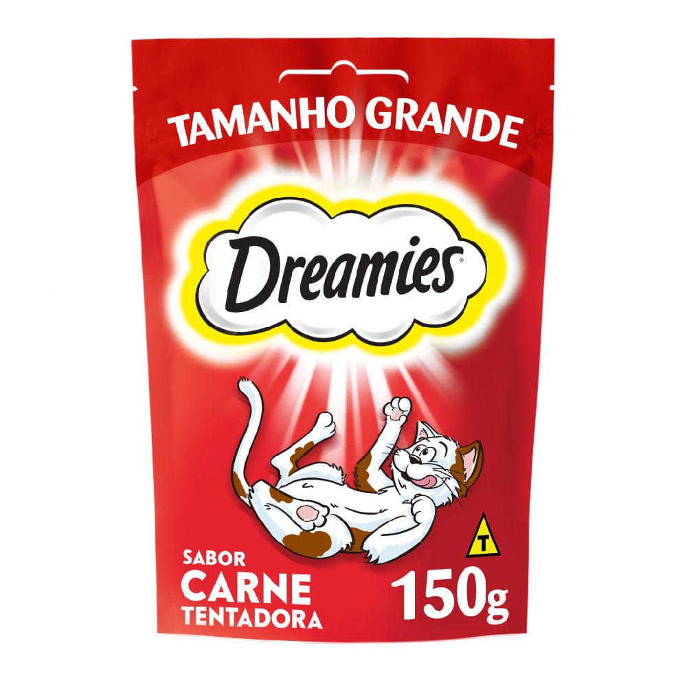 Petisco Dreamies para Gatos Adultos Carne 150g