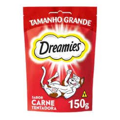 Petisco Dreamies para Gatos Adultos Carne 150g