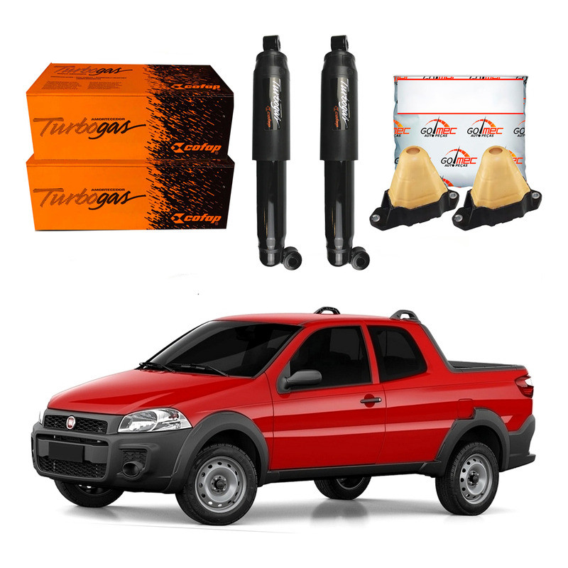 Kit Amortecedor Traseiro. Strada 1.4 2010 A 2020