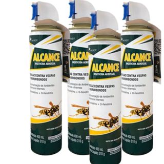 KIT 4 ALCANCE ANTI VESPAS E MARIMBONDOS 400ml em Oferta na Shopee