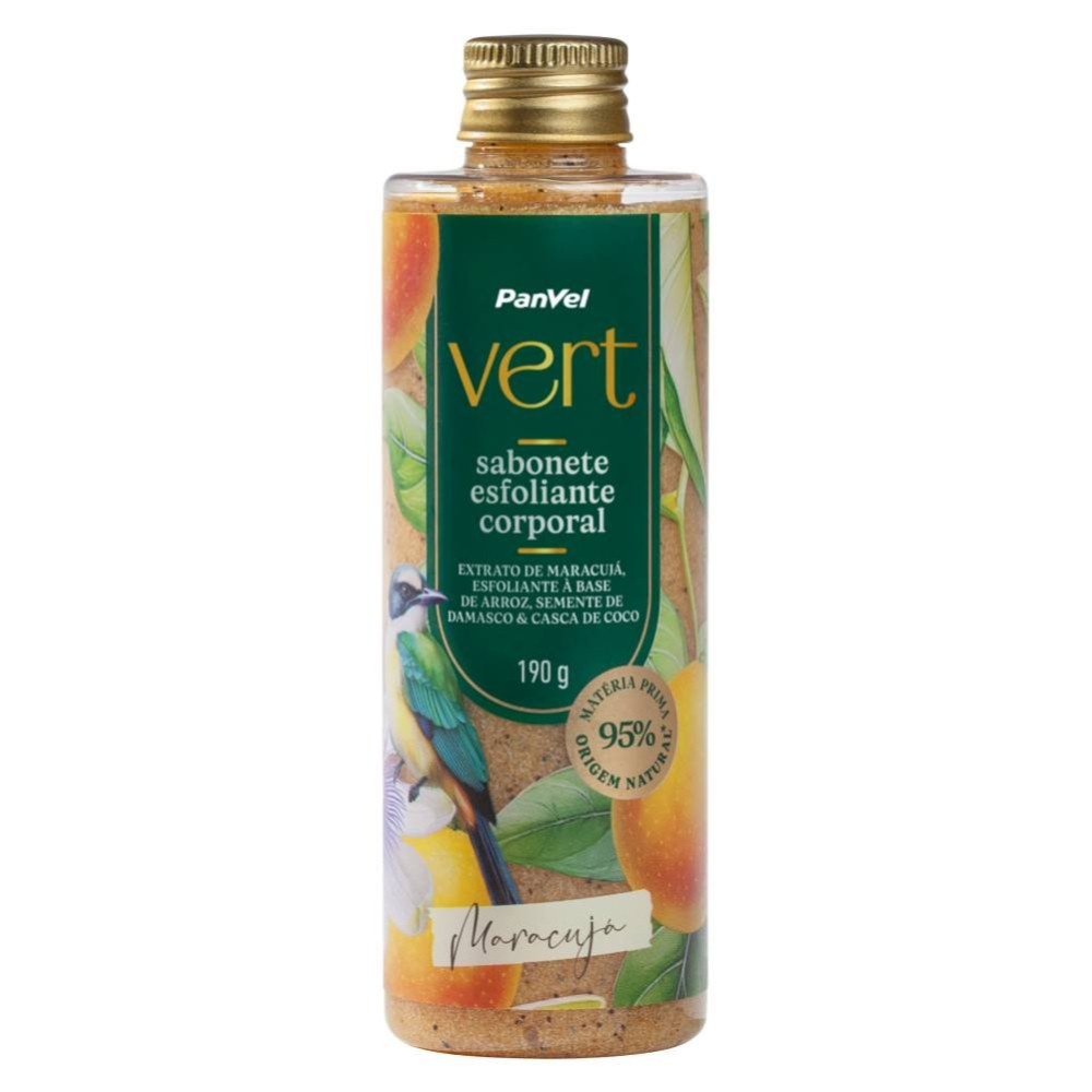 Sabonete Esfoliante Corporal Maracujá Panvel Vert 190g em Oferta na Shopee