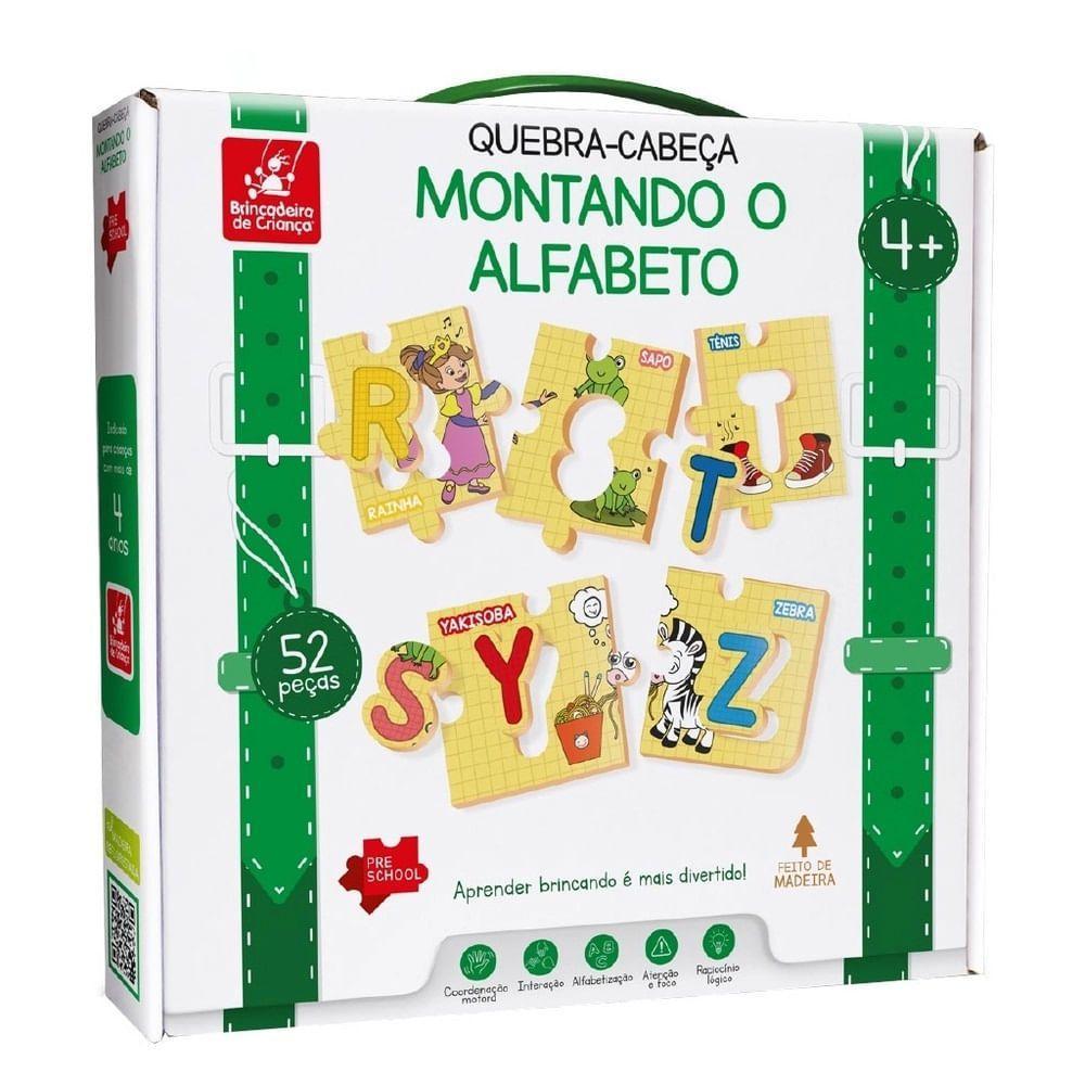 Quebra Cabeça Montando o Alfabeto - Brincadeira de Criança em Oferta na Shopee