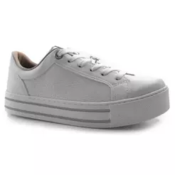Tênis Branco Casual Feminino Via Marte 010-013-01