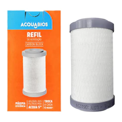 REFIL PARA FILTROS E PUARIFICADORES CARBON BLOCK 5 ACQUABIOS